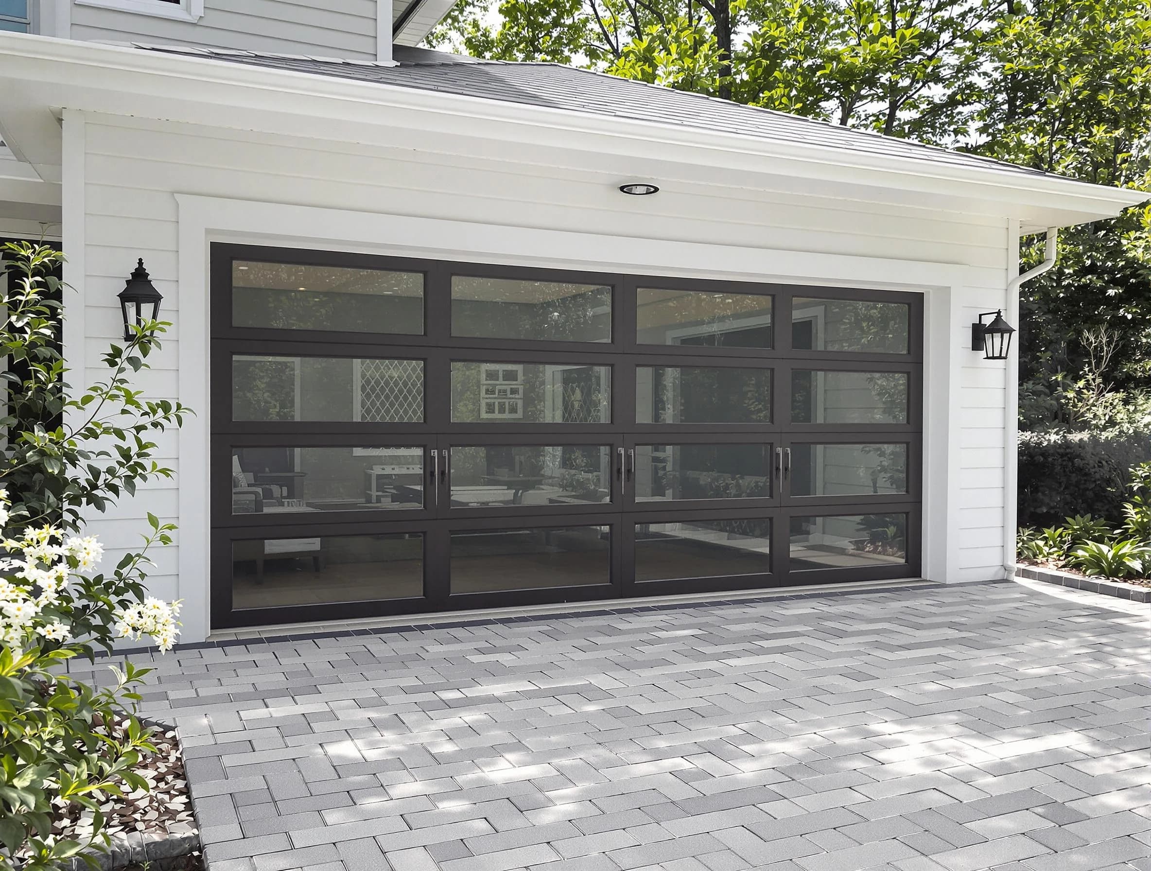Druid Hills Garage Door Repair design specialist presenting custom garage door options to Druid Hills homeowner