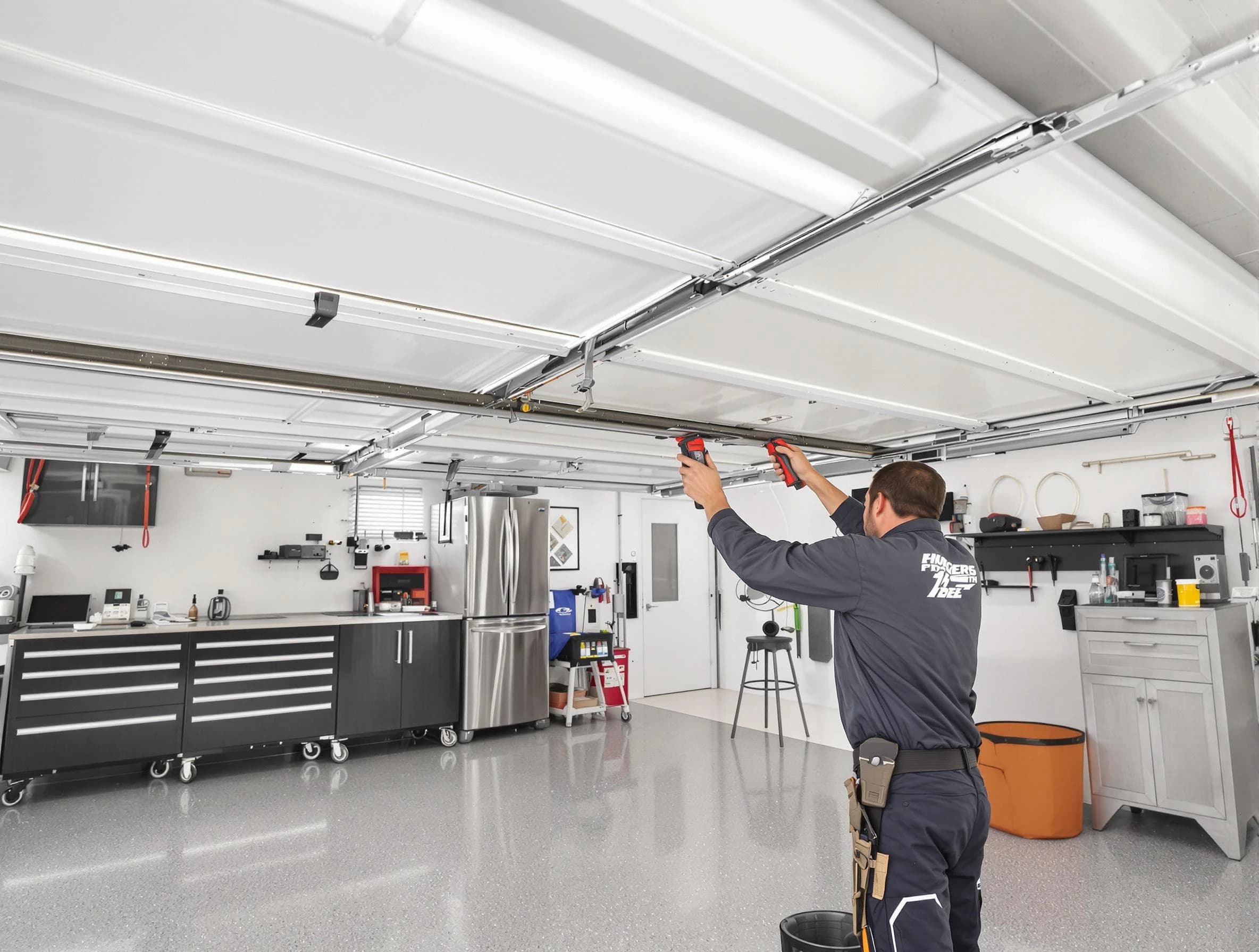 Overhead garage door repair service by Druid Hills Garage Door Repair in Druid Hills