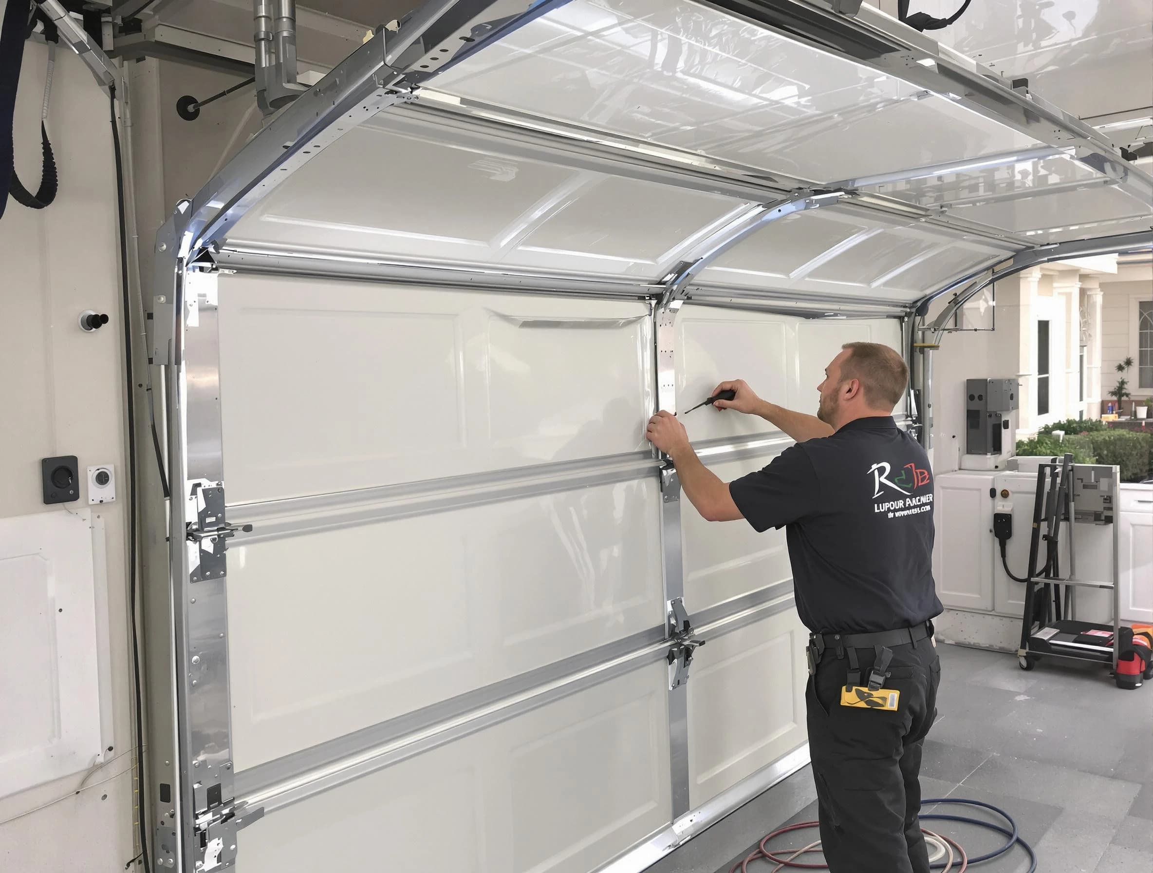 Druid Hills Garage Door Repair professional performing panel repair in Druid Hills