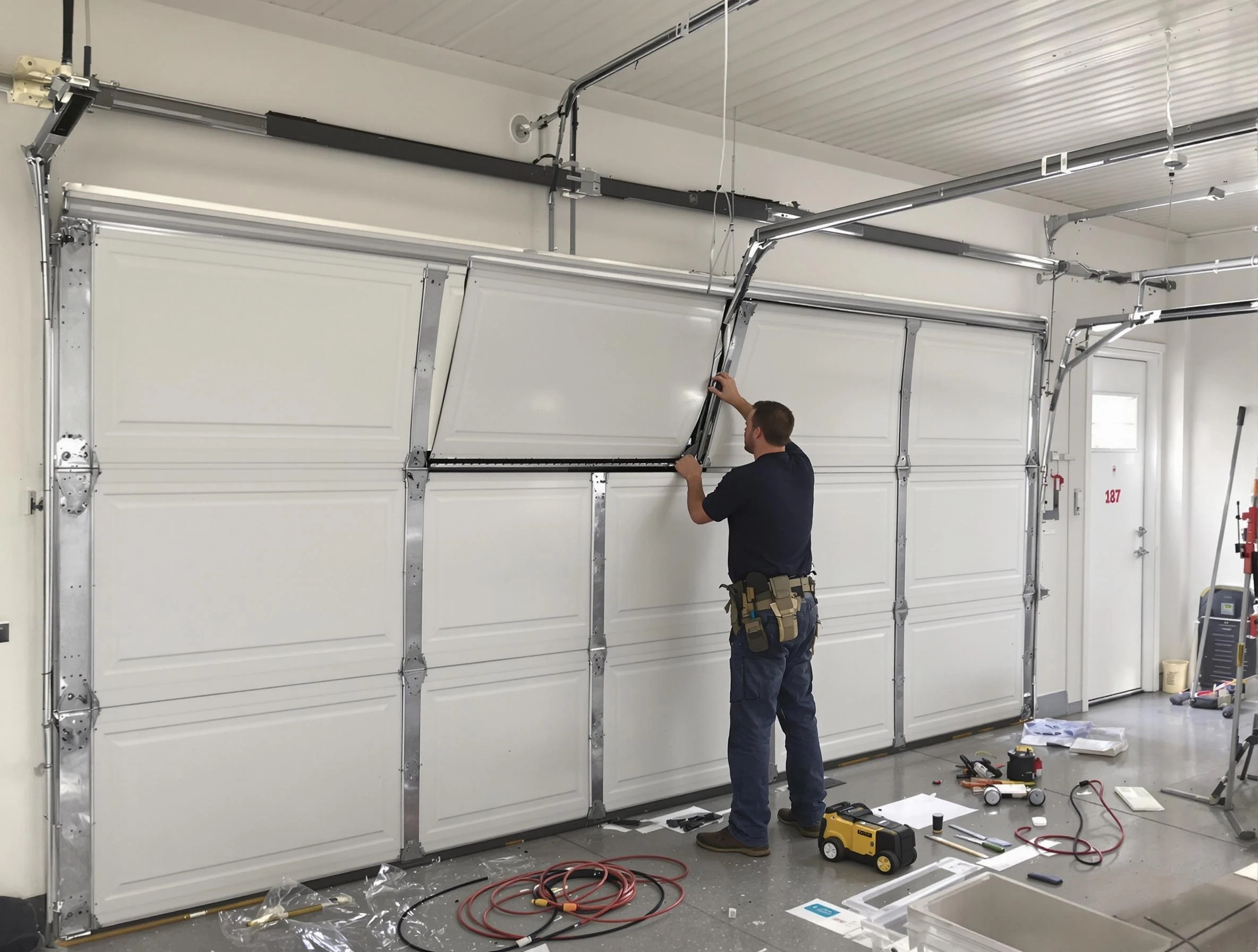 Garage Door Section Replacement in Druid Hills