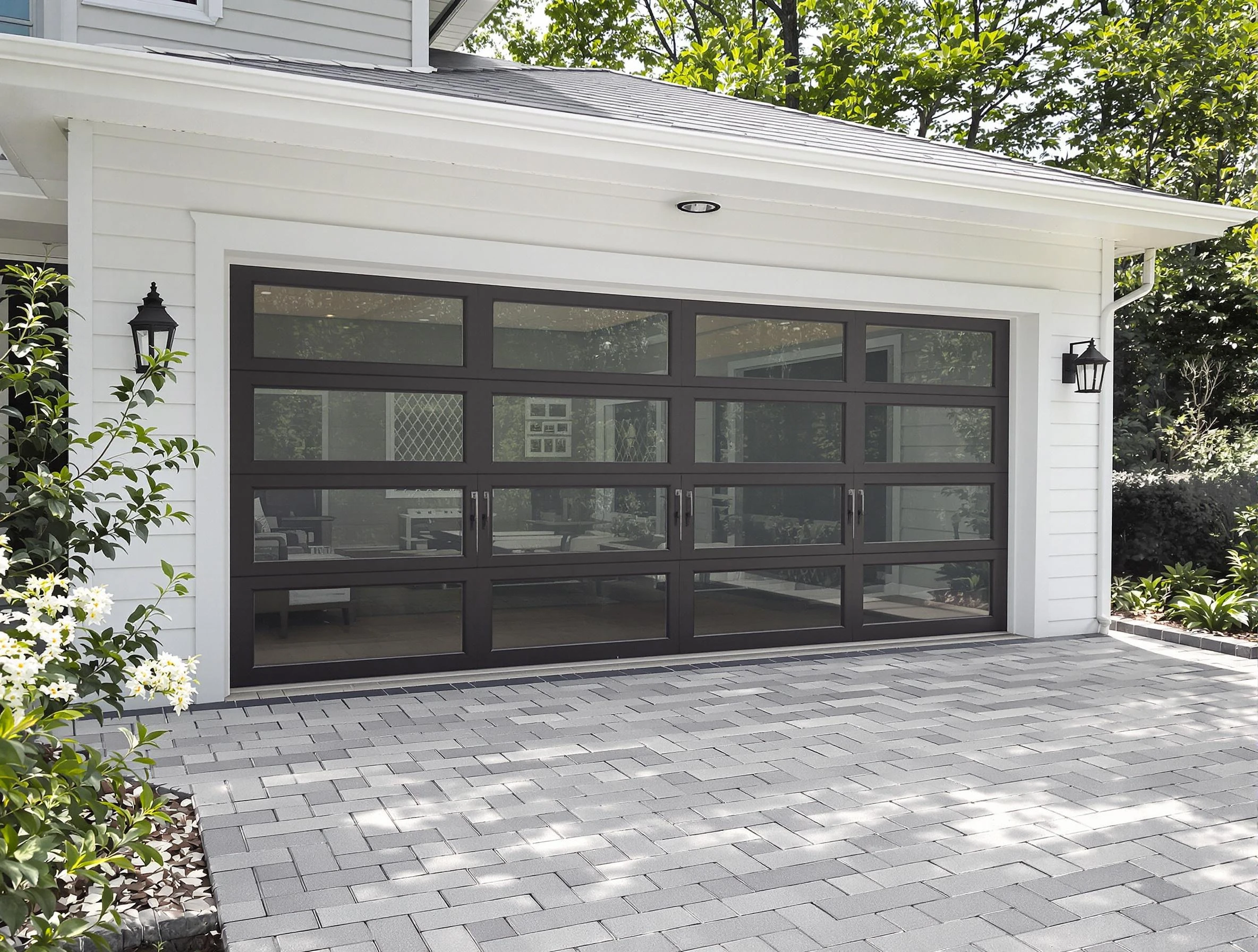 Druid Hills Garage Door Repair design specialist presenting custom garage door options to Druid Hills homeowner
