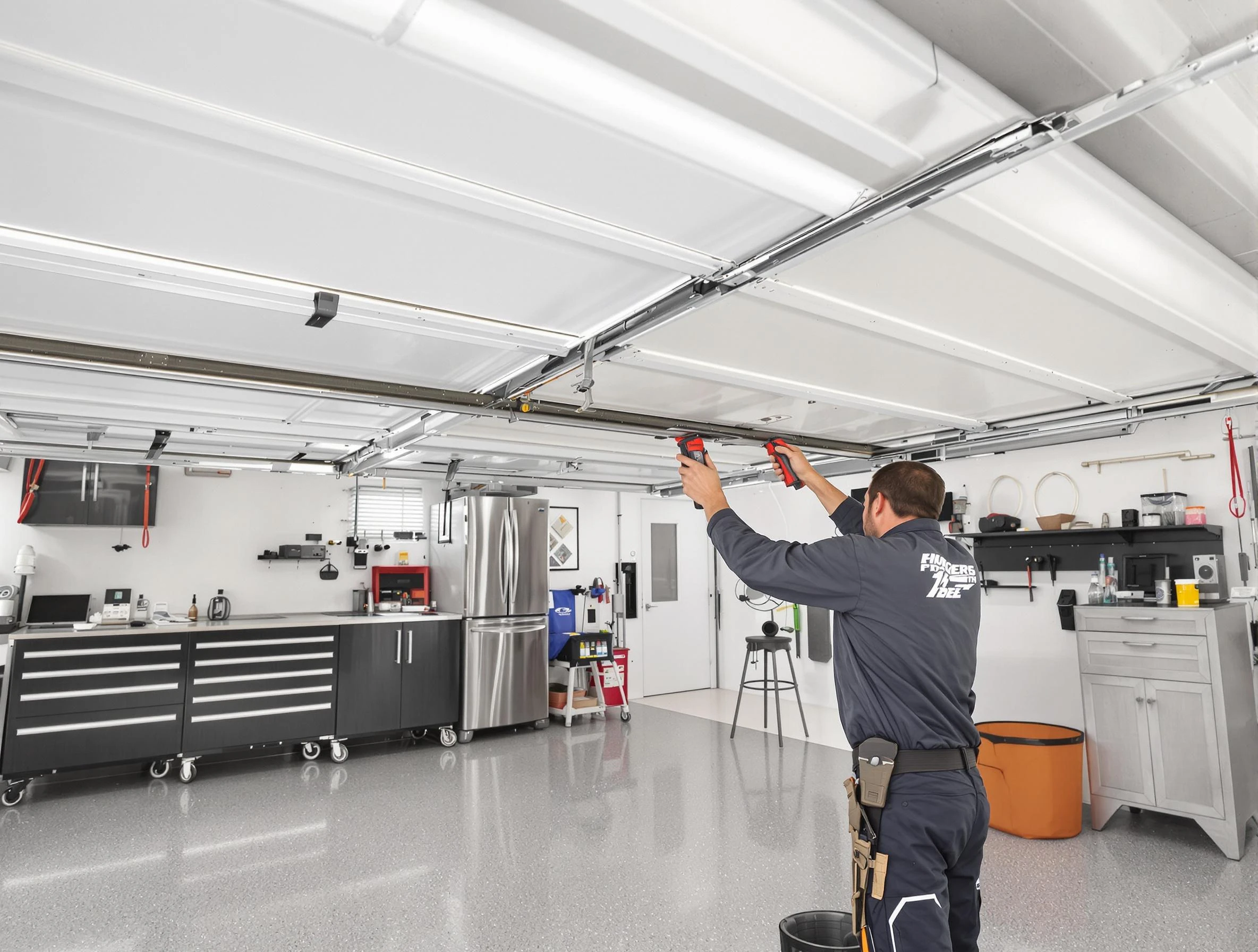 Overhead garage door repair service by Druid Hills Garage Door Repair in Druid Hills